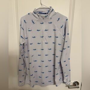 Tropical Marlin Women's Long Sleeve Quarter-Zip Size Large